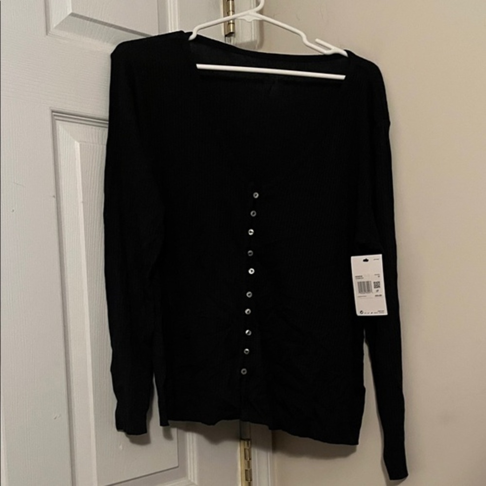 Nike Yoga Black Long Sleeve Top